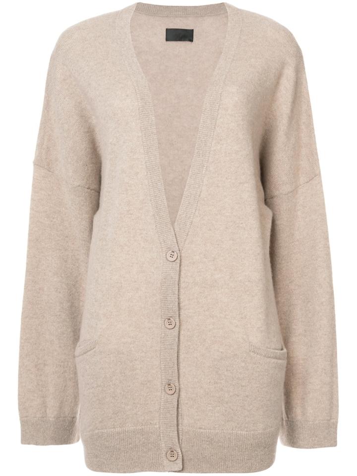 Rta Cashmere Buttoned Cardigan - Nude & Neutrals