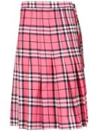 Reinaldo Lourenço Checkered Mid Skirt - Pink & Purple