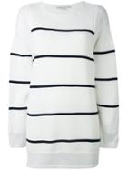 Stella Mccartney Deconstructed Striped Sweater - White