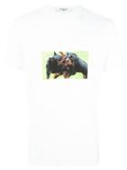 Givenchy Rottweiler Print T-shirt, Men's, Size: Xl, White, Cotton