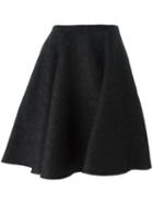 Paule Ka Floral Lace Skirt, Women's, Size: 38, Black, Cotton/polyamide/polyester/viscose