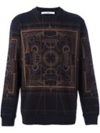 Givenchy Printed Sweatshirt, Men's, Size: Medium, Black, Cotton
