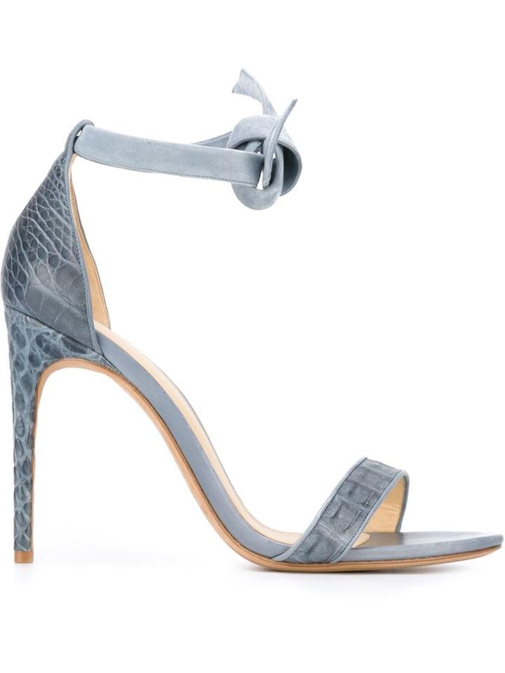 Alexandre Birman Embossed Stiletto Sandals