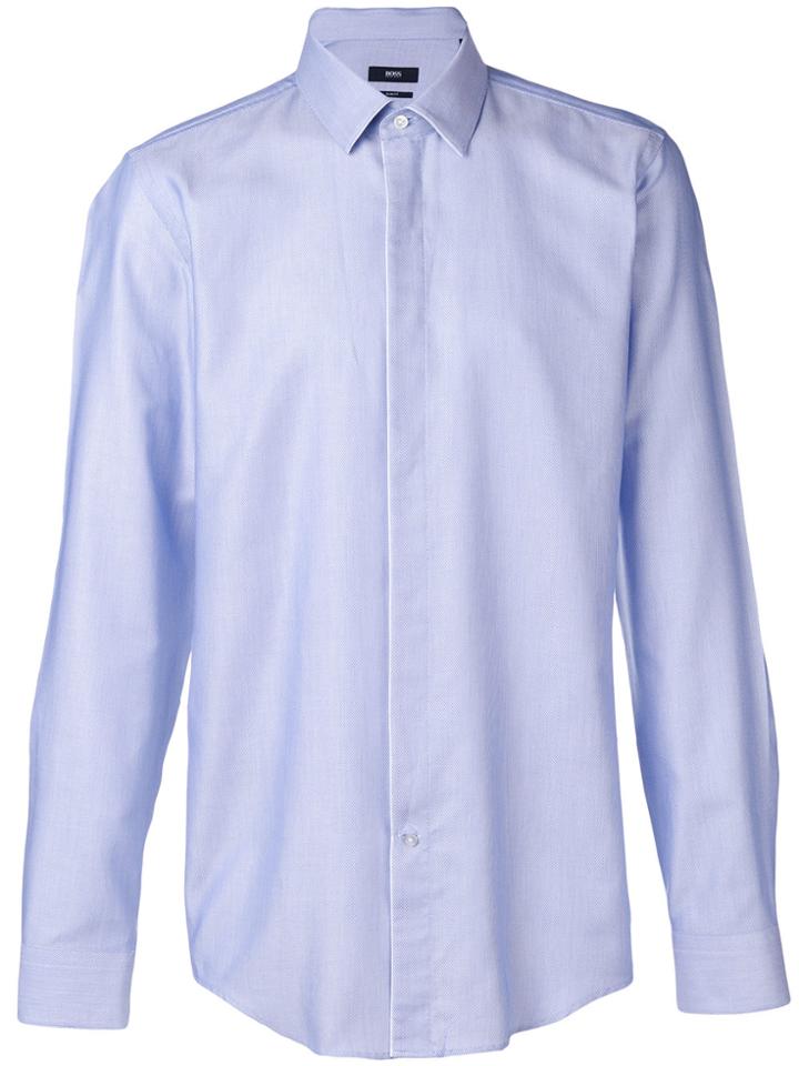 Boss Hugo Boss Classic Textured Shirt - Blue