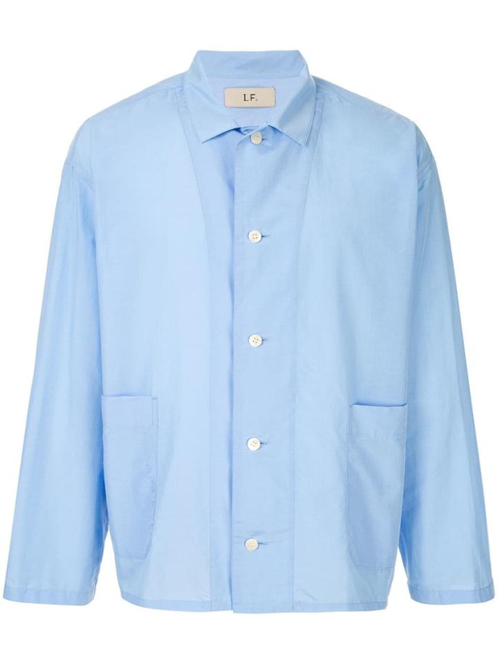 Loveless Cropped Shirt - Blue