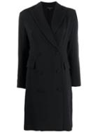 Antonelli Double-breasted Coat-dress - Black