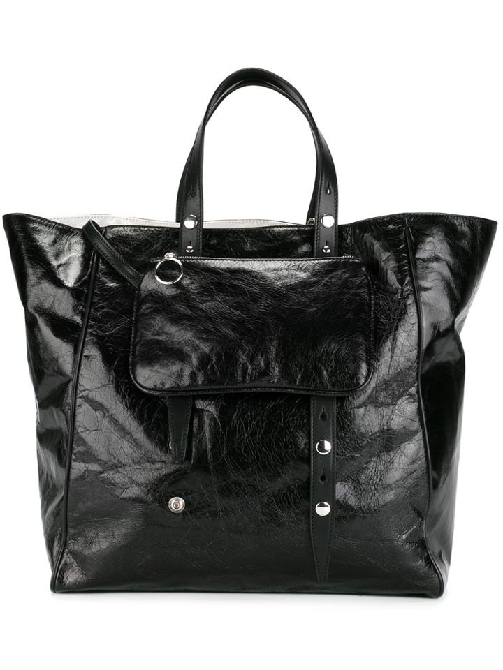 Mm6 Maison Margiela Double Handles Tote - Black