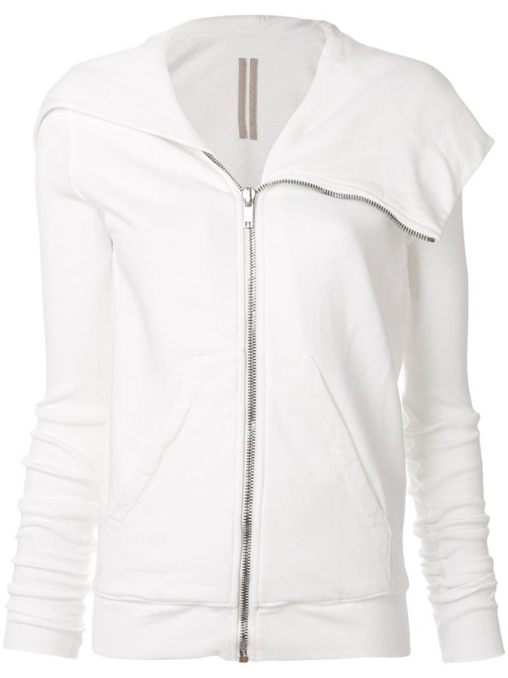 Rick Owens Drkshdw Mountain Zip-up Hoodie - White