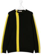 Marni Kids Colourblock Stripe Sweater - Black