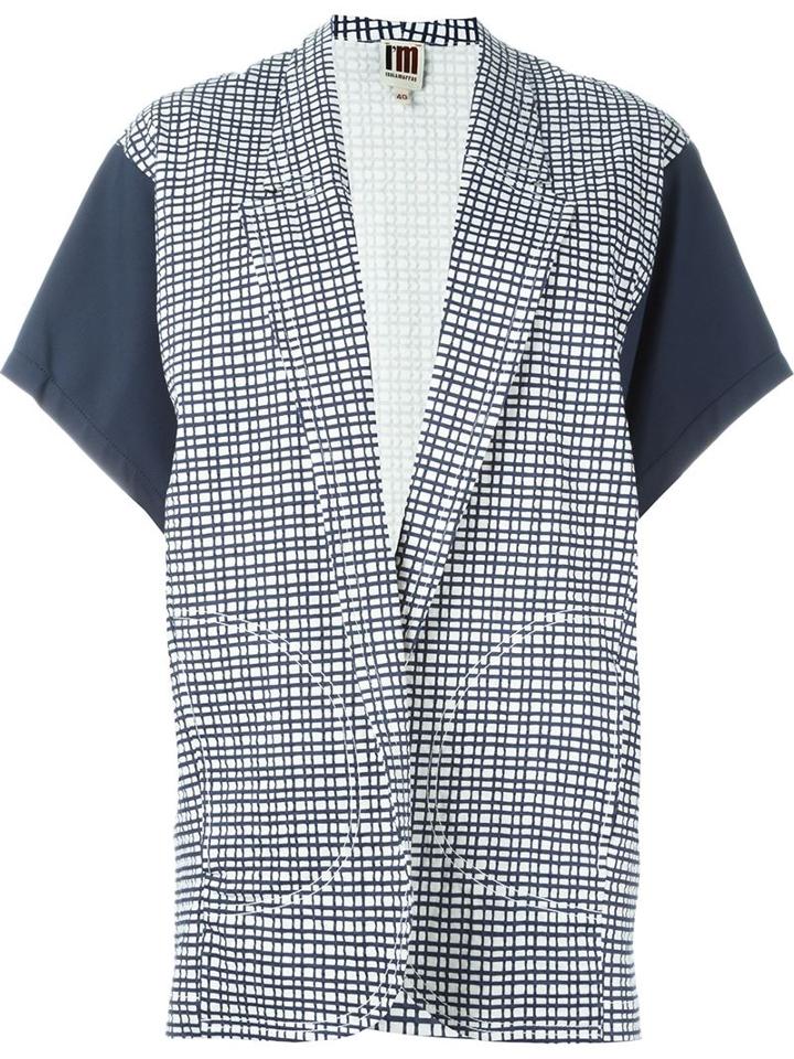 I'm Isola Marras Kimono Sleeve Checked Blazer