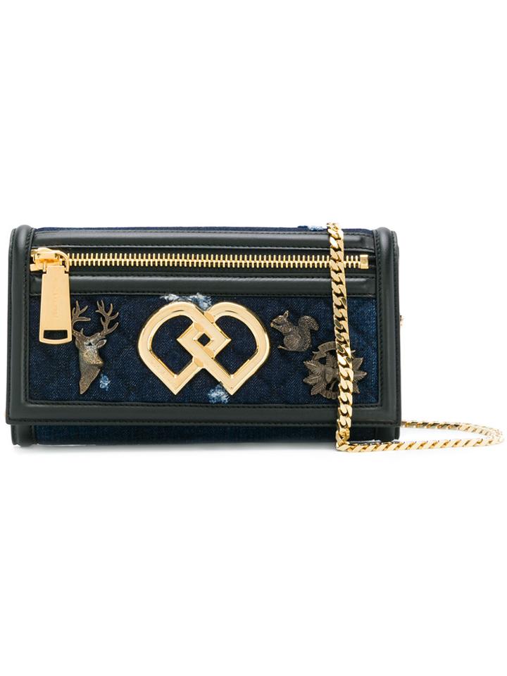 Dsquared2 Embellished Clutch - Blue