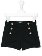 Moncler Kids - Double Breasted Shorts - Kids - Cotton/spandex/elastane - 8 Yrs, Girl's, Blue