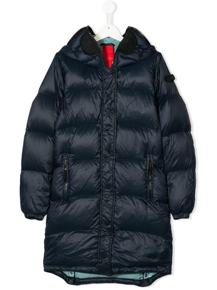 Ai Riders On The Storm Kids Teen Visor Padded Coat - Blue