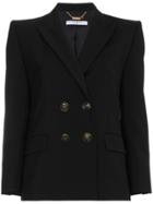 Givenchy Double Breasted Fitted Wool Jacket - Black