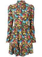 La Doublej Visconti Floral Print Dress - Black