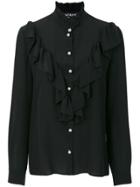 Boutique Moschino Ruffled Front Shirt - Black