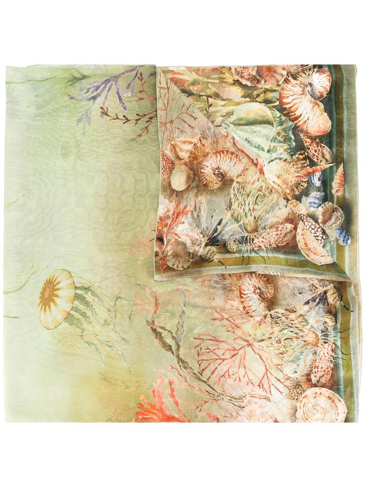 Alberta Ferretti Printed Scarf, Women's, Silk