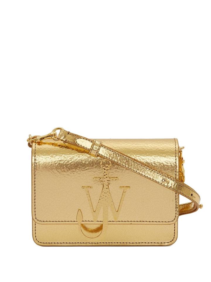 Jw Anderson Anchor Logo Metallic Bag - Gold