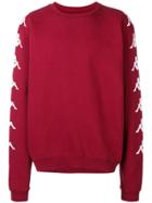 Paura Danilo Paura X Kappa Logo Sleeve Sweatshirt - Red