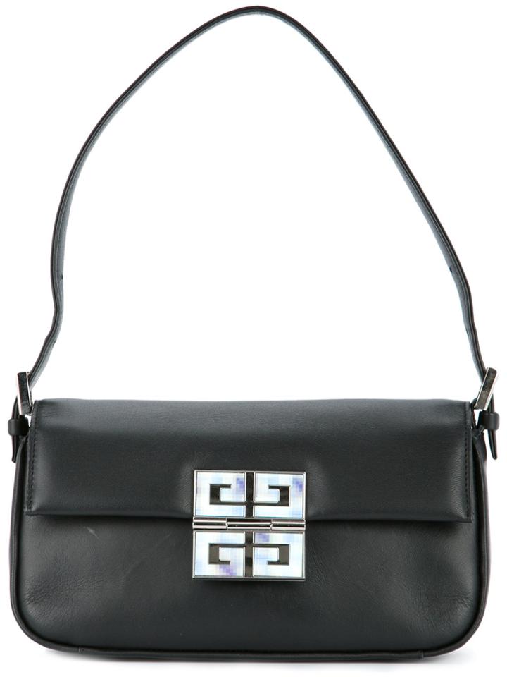 Givenchy Vintage Hologram Logo Tote Bag - Black