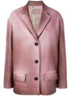 Prada Oversized Fit Blazer - Purple