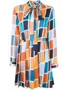 Msgm Pleated Skirt Dress, Women's, Size: 46, Silk