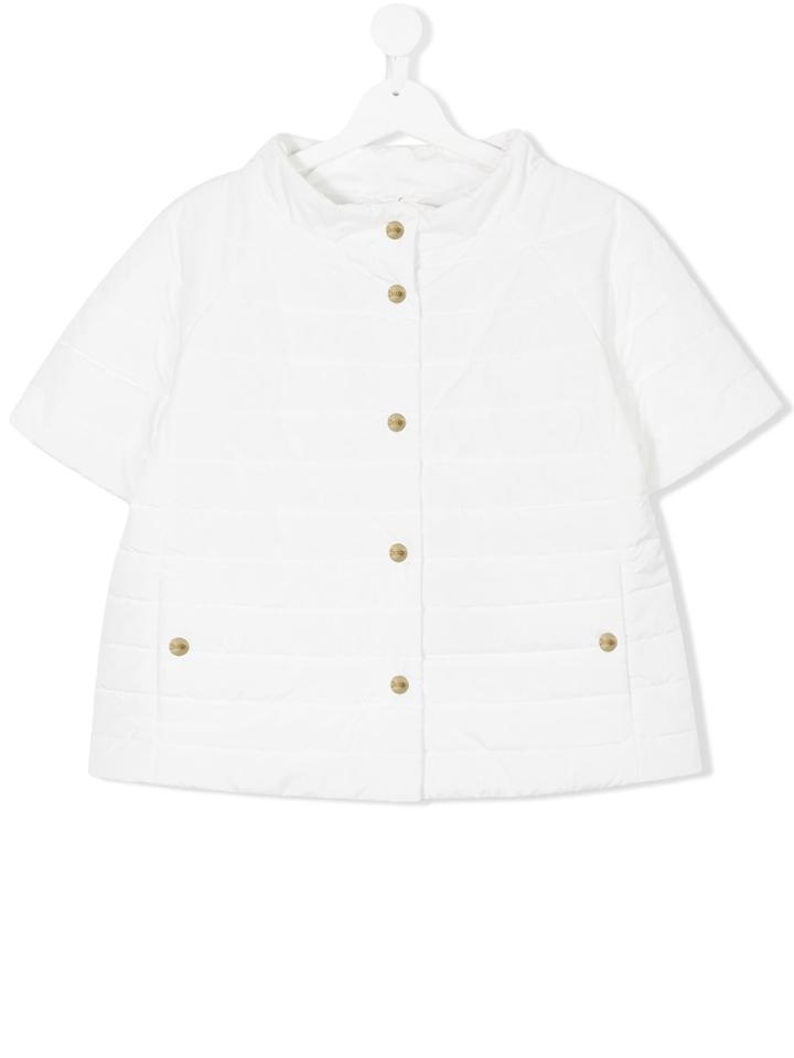 Herno Kids Shortsleeved Padded Jacket - White