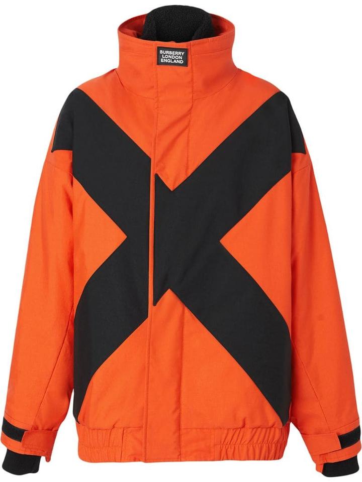 Burberry Two-tone Track Jacket - Orange
