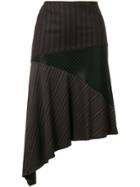 Romeo Gigli Vintage Asymmetric Draped Skirt - Brown
