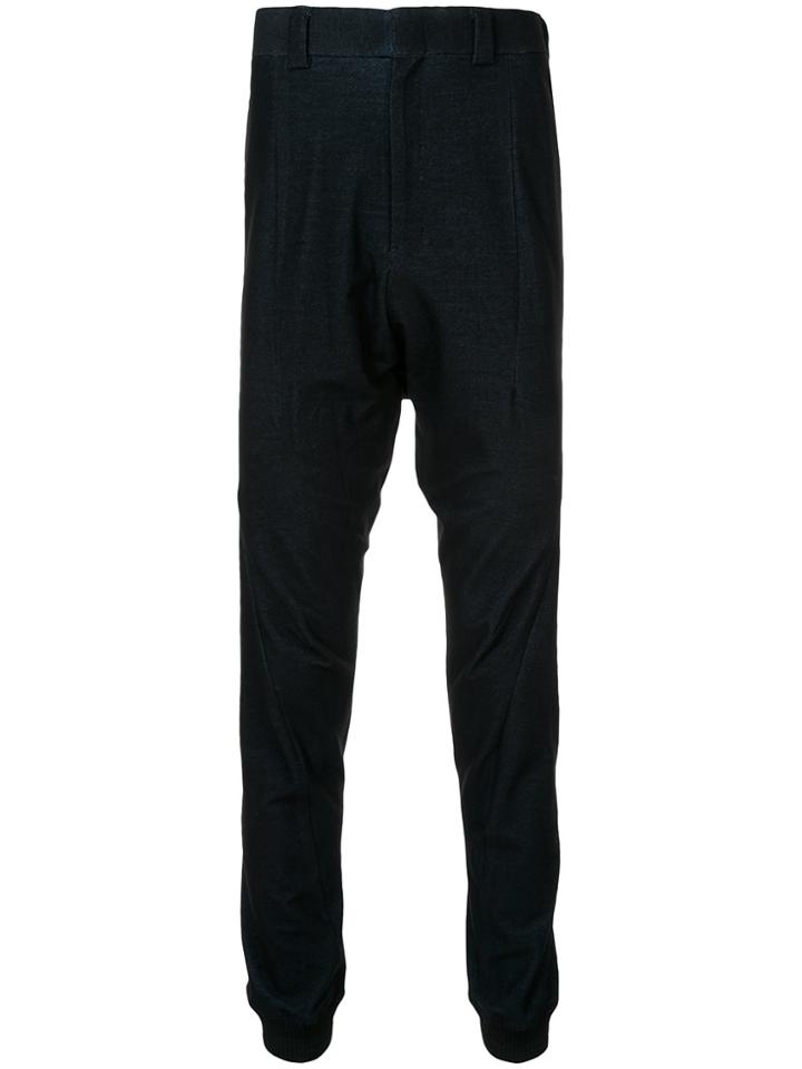 Devoa Drop Crotch Pants - Black
