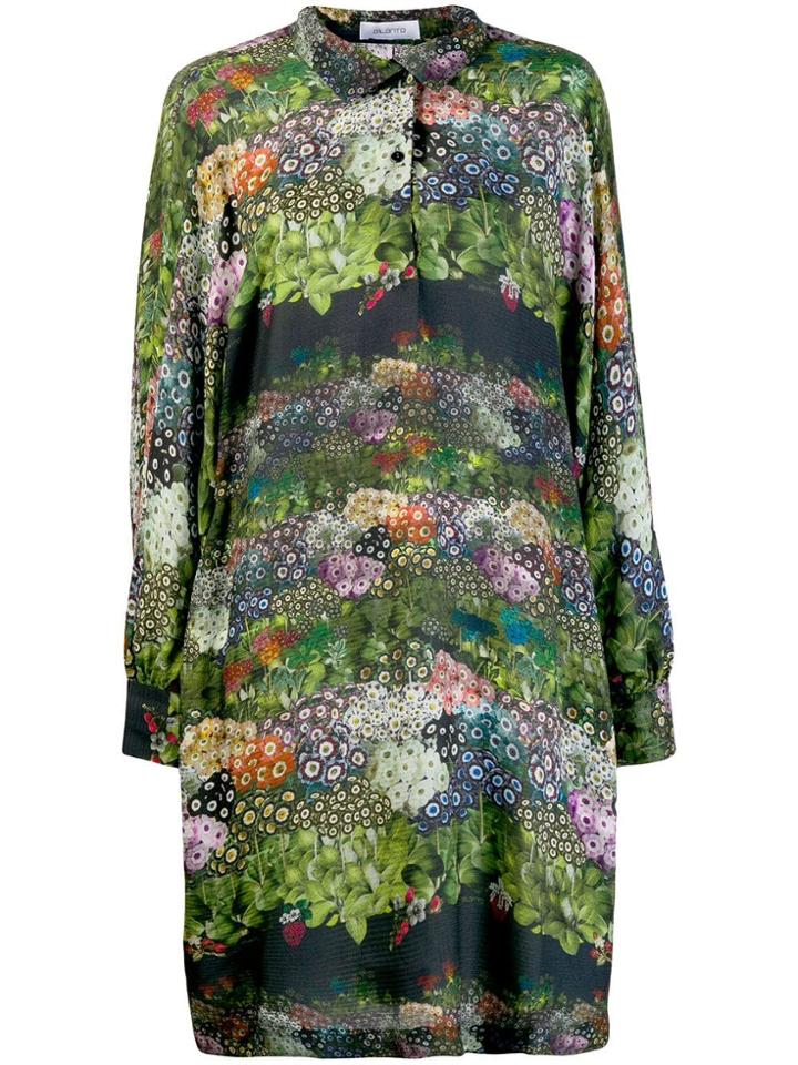 Ailanto Floral Shirt Dress - Black