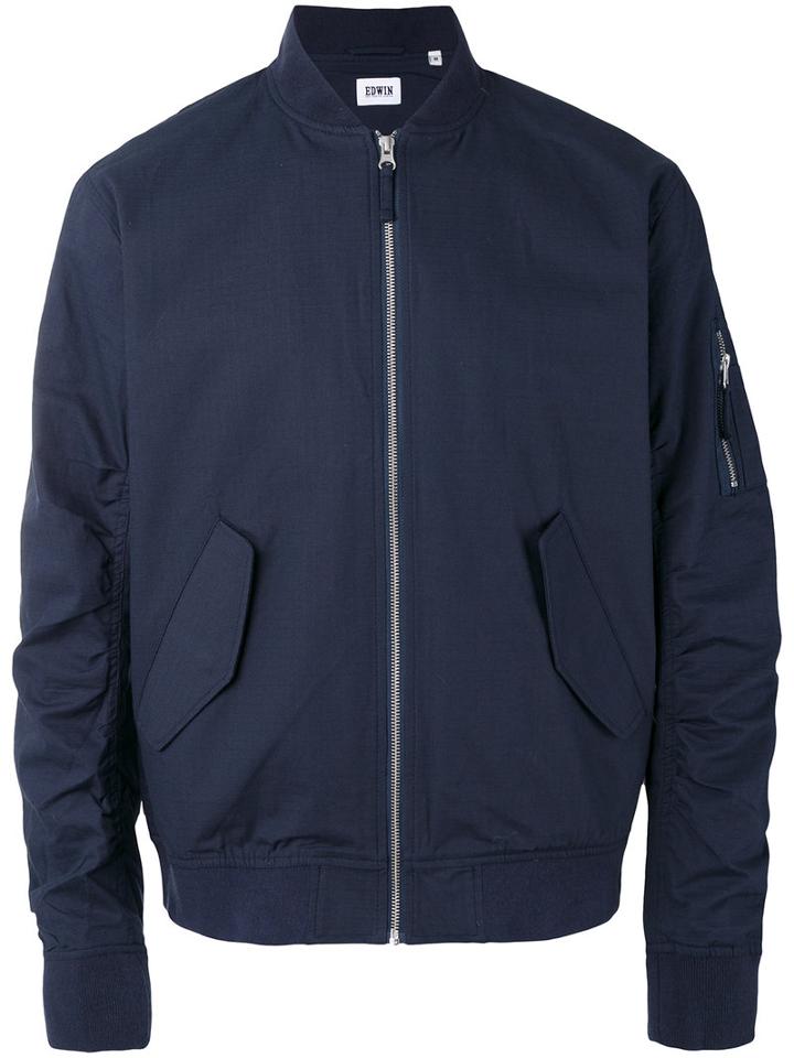 Edwin - Flight Jacket - Men - Cotton/nylon - M, Blue, Cotton/nylon