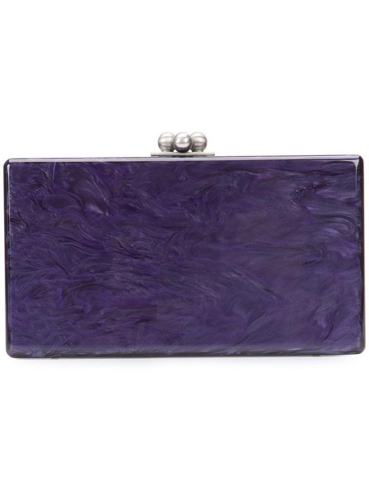 Edie Parker Box Clutch Bag - Purple