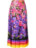 Gucci Degradé Flowers Silk Twill Skirt - Multicolour