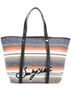 See By Chloé Striped Logo Shopper - Multicolour