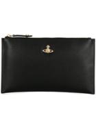 Vivienne Westwood Logo Plaque Clutch Bag - Black