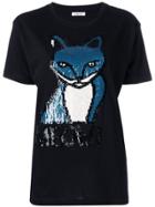 P.a.r.o.s.h. Sequin Fox T-shirt - Black