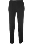 Emporio Armani Cropped Trousers, Women's, Size: 38, Blue, Viscose