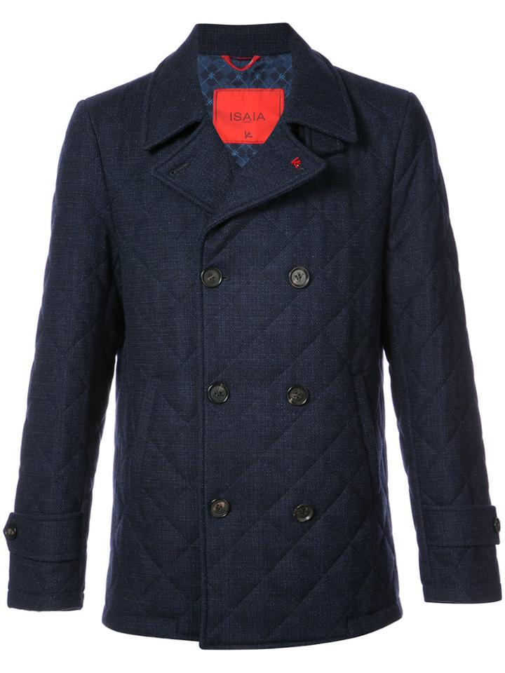 Isaia Double Breasted Jacket - Blue