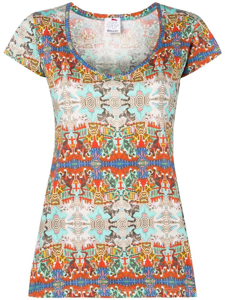 Ultràchic St. Gatti Patterned T-shirt - Neutrals
