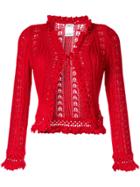 Chanel Vintage Crochet Cardigan - Red
