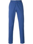 Dondup Slim Fit Trousers, Men's, Size: 30, Blue, Cotton/spandex/elastane