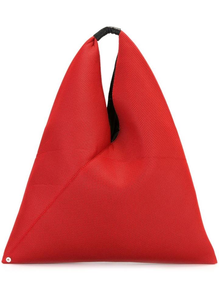 Mm6 Maison Margiela Perforated Large Triangular Tote