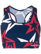 Perfect Moment Starlight Racerback Sports Bra - Blue