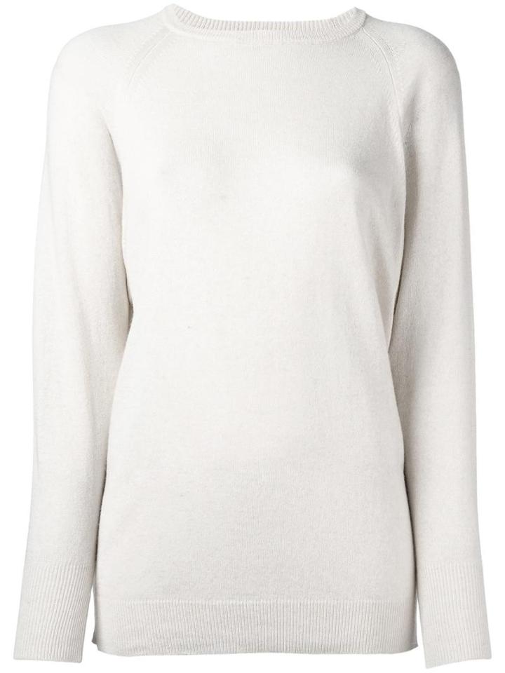 Laneus Stitch Detail Sweatshirt, Women's, Size: 44, Nude/neutrals, Viscose/wool/angora/polyurethane