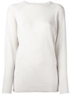 Laneus Stitch Detail Sweatshirt, Women's, Size: 44, Nude/neutrals, Viscose/wool/angora/polyurethane