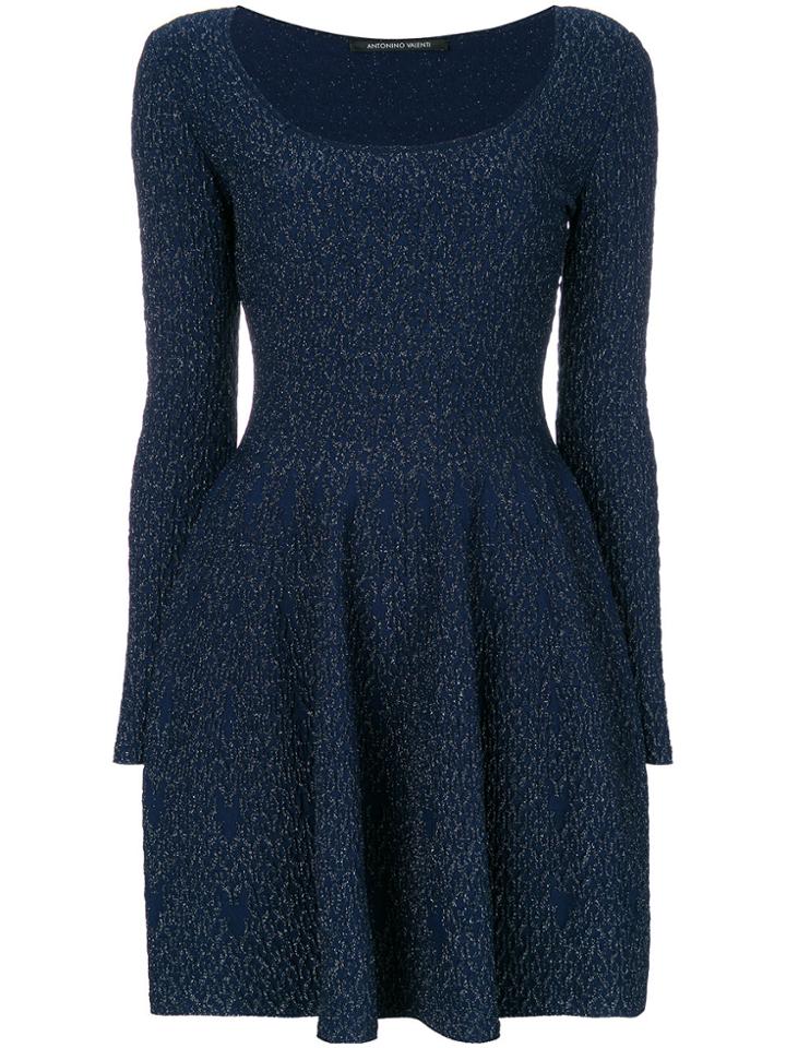 Antonino Valenti Slim-fit Scoop Neck Dress - Blue