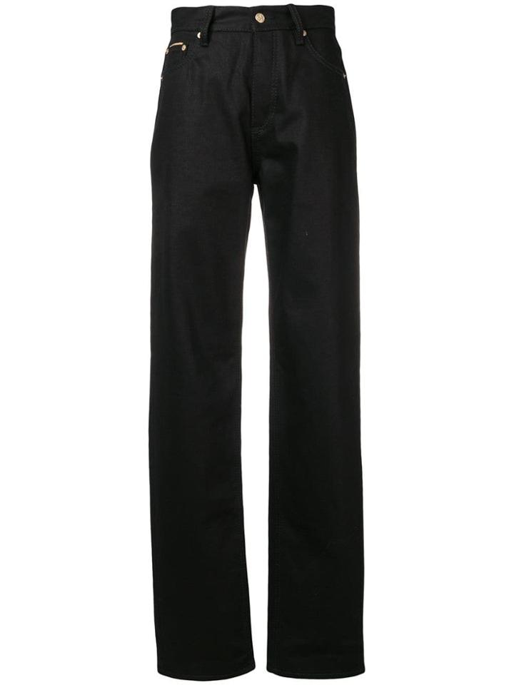 Eytys High Rise Straight Trousers - Black
