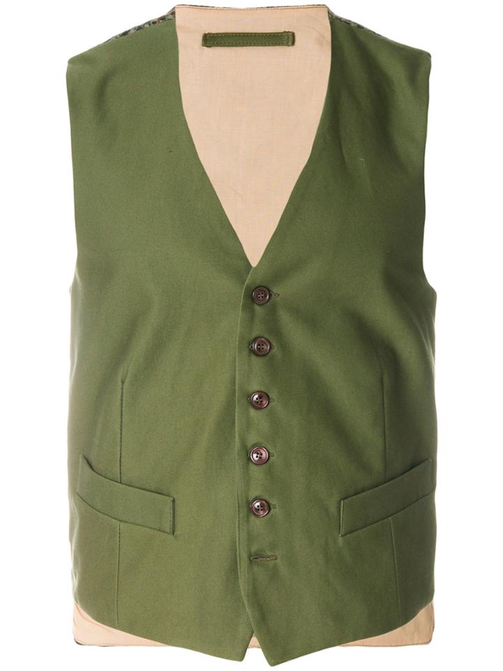 Fortela Tailored Waistcoat - Green