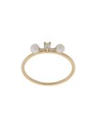Delfina Delettrez 18kt Yellow And White Two In One Diamond And Pearl